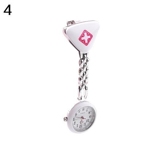 Fashion Round Triangular Nurse Doctor Watch Hanging Pocket Clip-on Pocket Watch - MRSLM