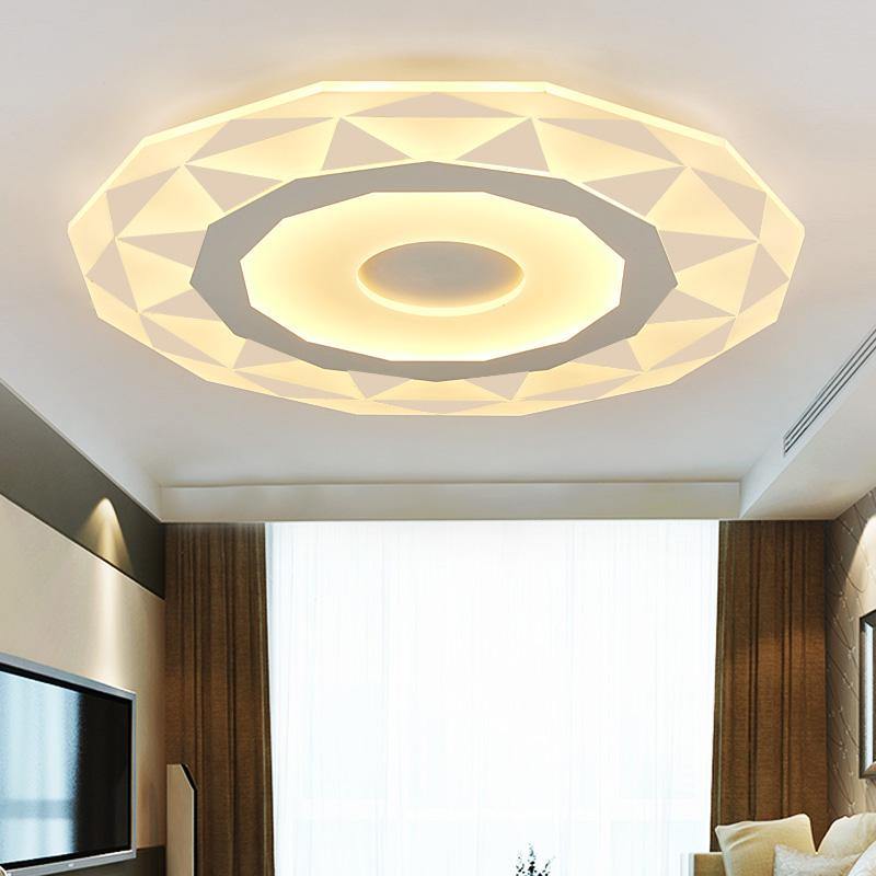 20CM 18W Diamond Ultra-thin LED Ceiling Light Indoor Living Room Bedroom Study Lamp AC90-265V - MRSLM