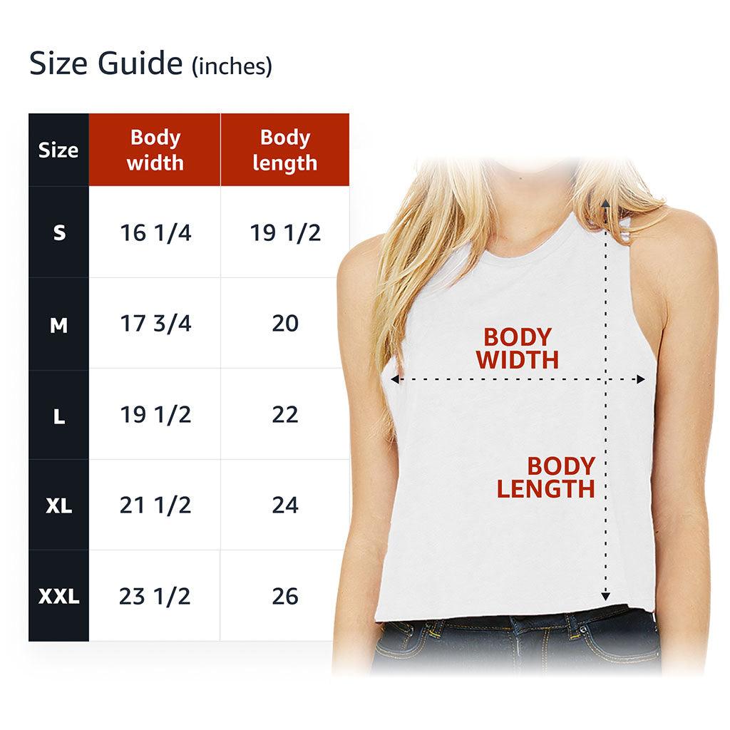 Avocado Racerback Cropped Tank - Love Couple Women's Tank - Graphic Tank Top - MRSLM