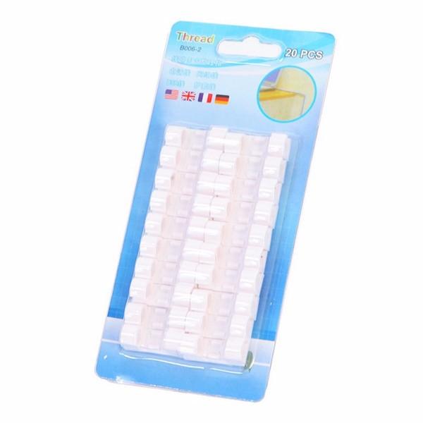 20pcs Stick on Table Wall Stick Clip Wire Management Wire Tidy Wire Cable Organizer Clip - MRSLM