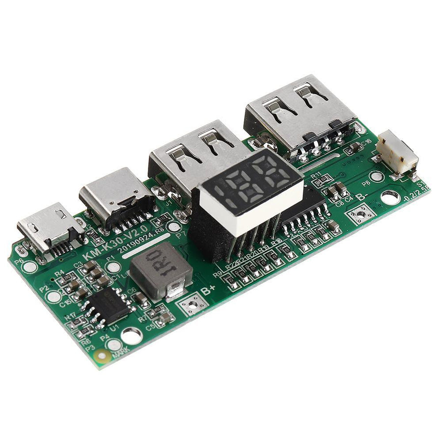 USB Quick Charge 3.0 Power Bank Kit PD3.0 Li-ion Battery Power Supply Circuit Board PCB 5V 9V 12V Output Boost Module - MRSLM