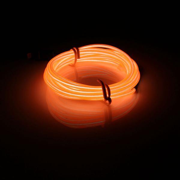 2M EL Led Flexible Soft Tube Wire Neon Glow Car Rope Strip Light Xmas Decor DC 12V - MRSLM