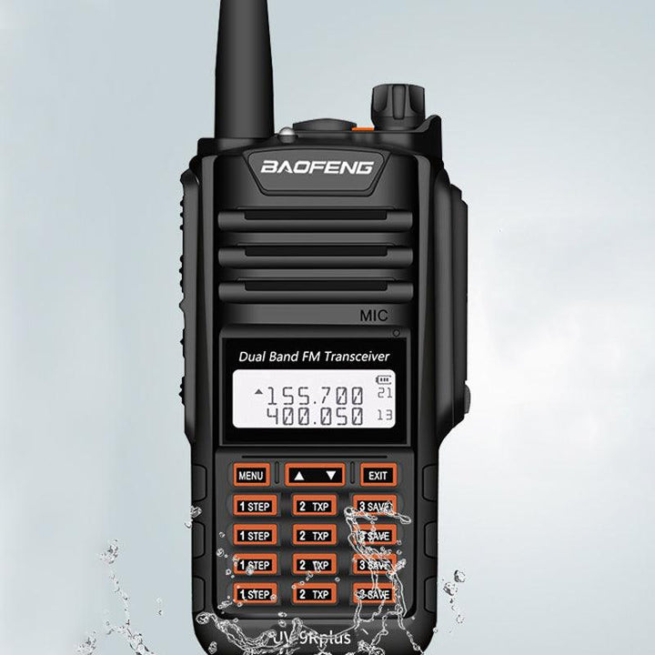 BAOFENG BF-UV9RPLUS 15W 128 Channels 400-520MHz Dual Brand Two Way Handheld Radio Walkie Talkie VHF UHF IP68 Waterproof Interphone - MRSLM