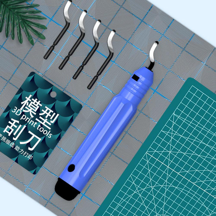 3D Printing Model Trimmer Base Repair Optimization Tools Deburring Trimming Knife Stainless Steel Scraper Chamfer for 3D Printer Part - MRSLM