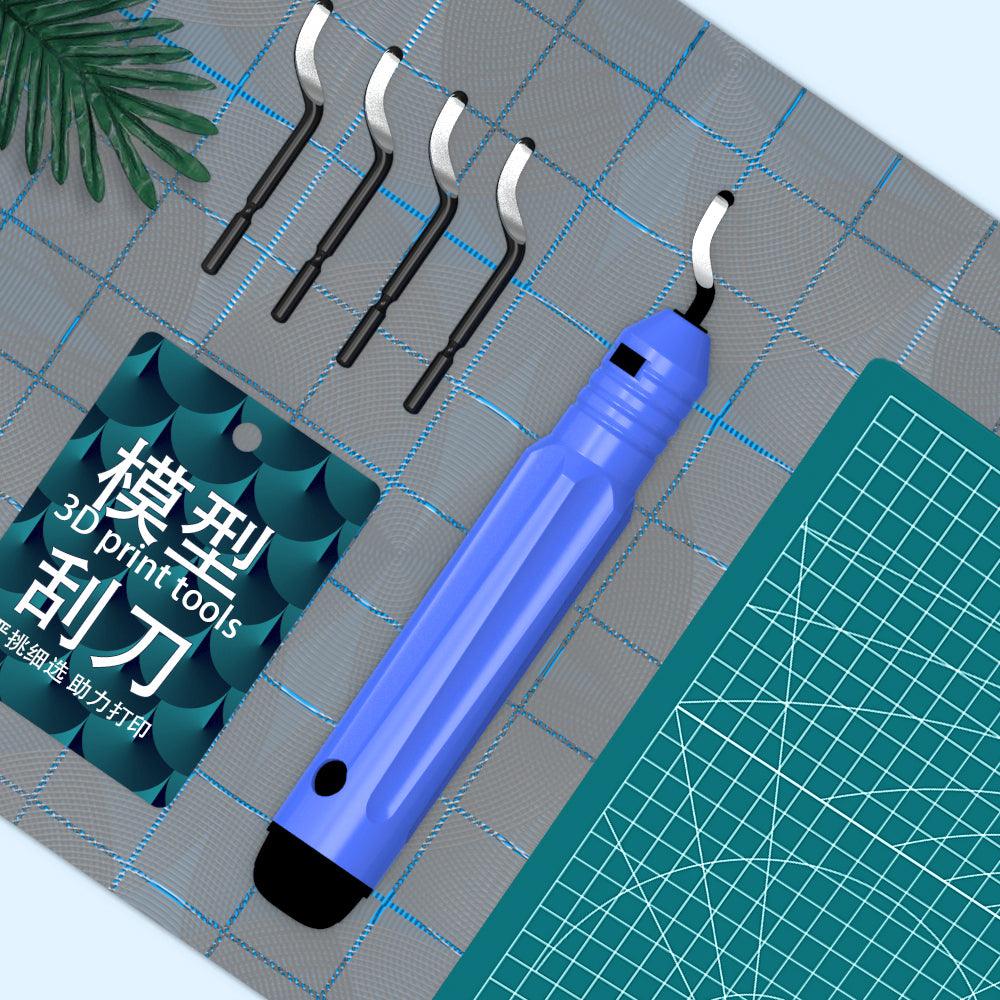 3D Printing Model Trimmer Base Repair Optimization Tools Deburring Trimming Knife Stainless Steel Scraper Chamfer for 3D Printer Part - MRSLM