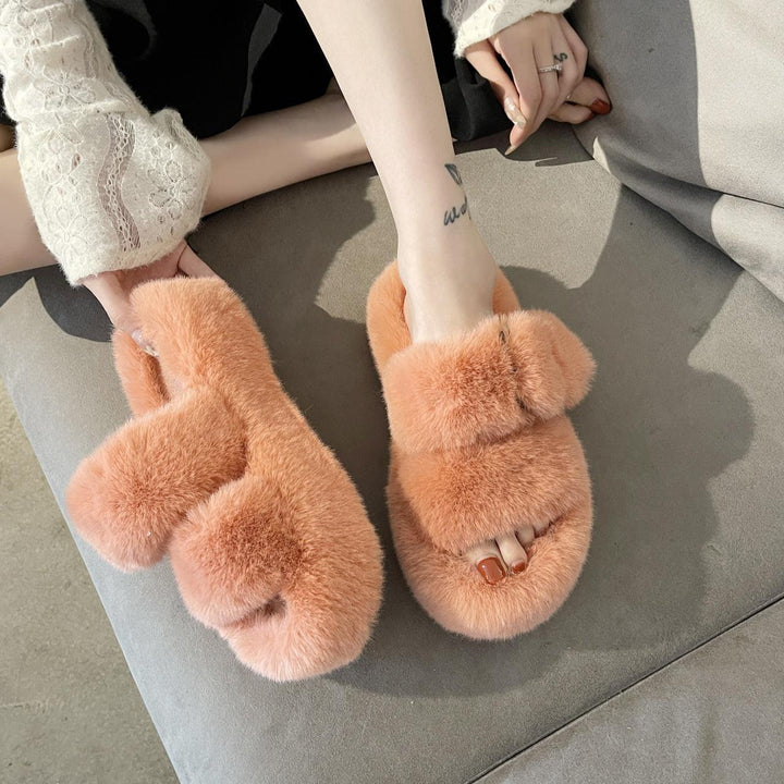 New Style Thick-bottomed Woolen Cotton Slippers - MRSLM