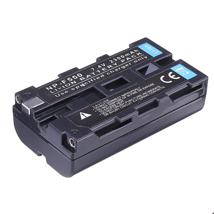 Falconeyes NP-550 7.4V 2300Mah Rechargeable Battery for Video LED Light with Sony NP-F550/NP-F570 Battery Slot - MRSLM