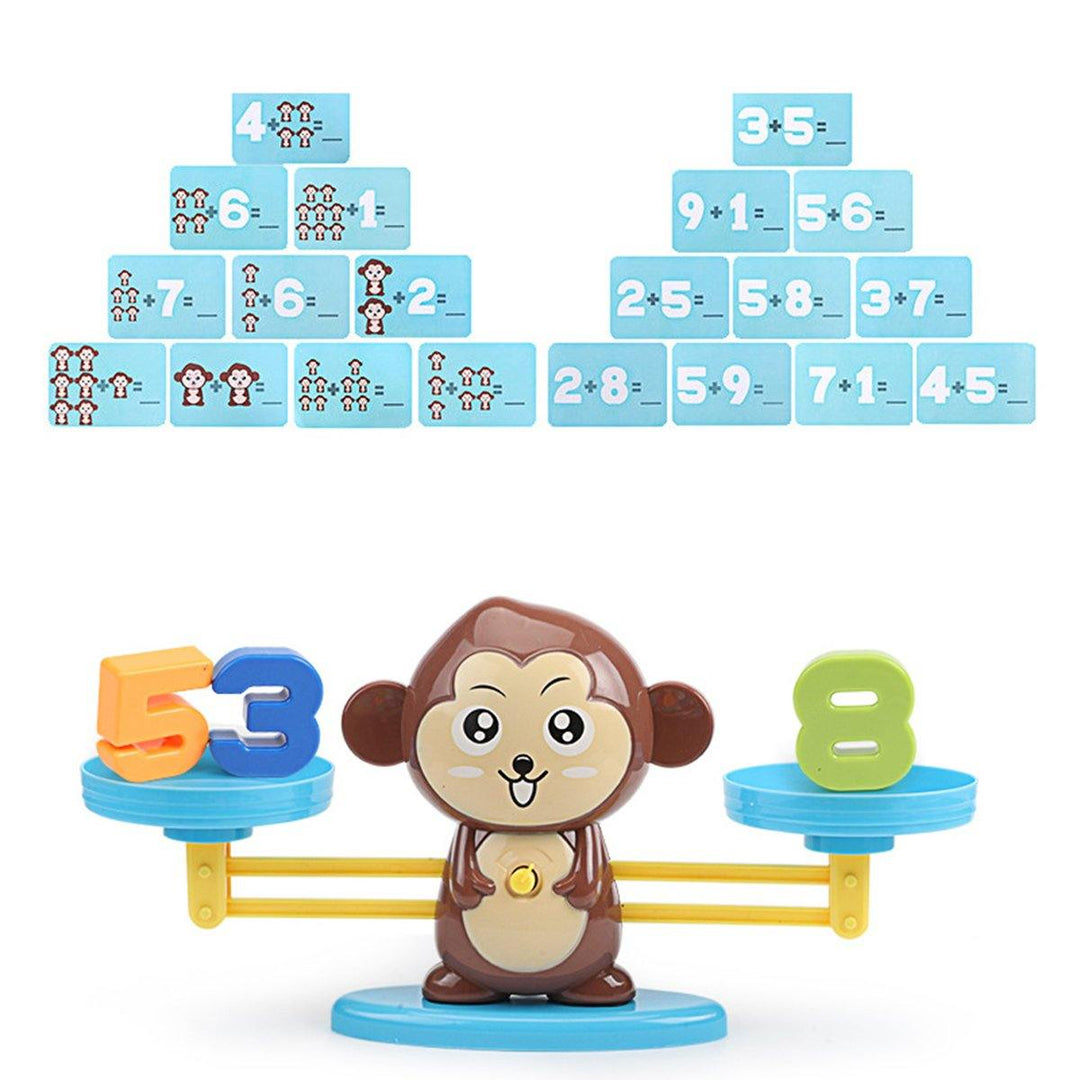 Animals Number Balance Math Toys Educational Toys Preschool Toddler Balancing Mathematics Game - MRSLM