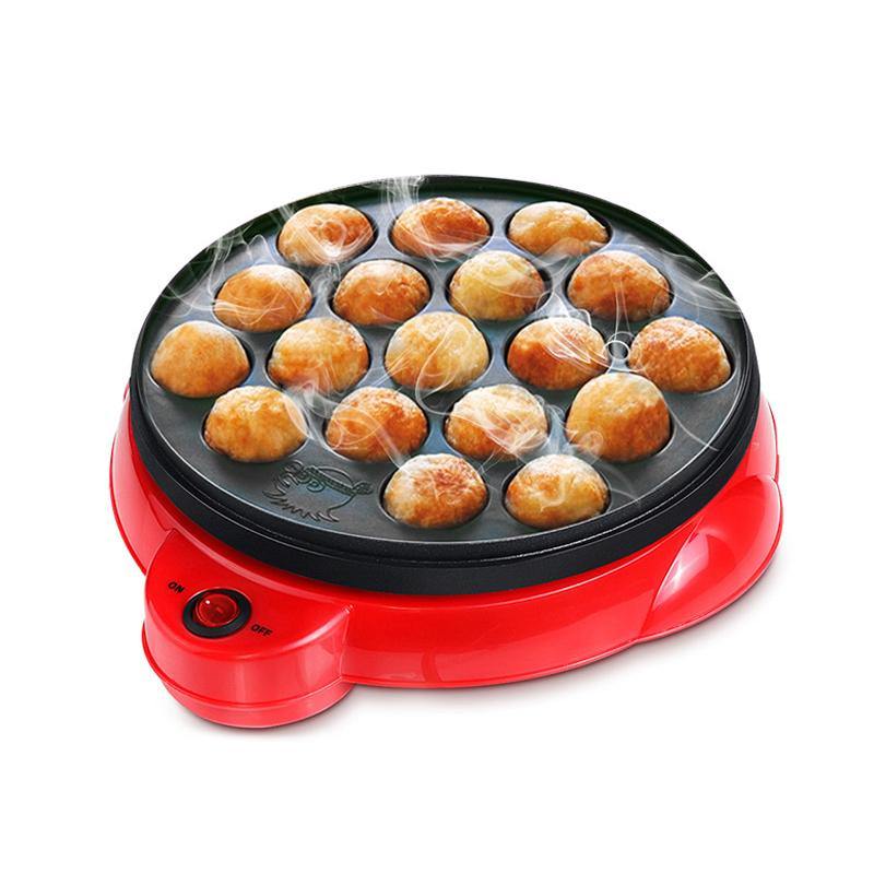 18 Holes Electric Octopus Ball Grill Takoyaki Baking Mould Machine Mini Electric Chibi Maruko Grill Pan - MRSLM