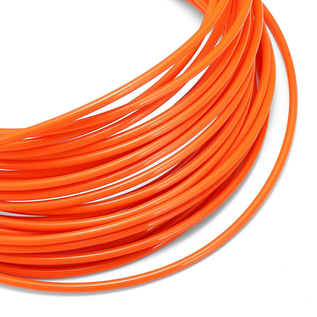 Cable Push Puller Reel Conduit Nylon Snake Fish Tape Wire Orange 4mm 15m - MRSLM