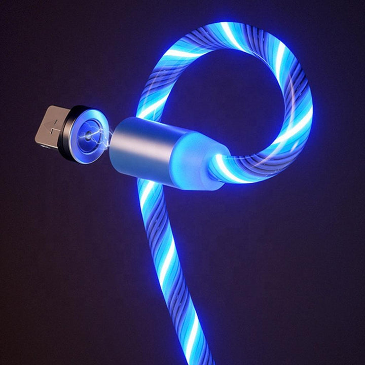 Blue LED 3-in-1 USB Charging Cord - MRSLM