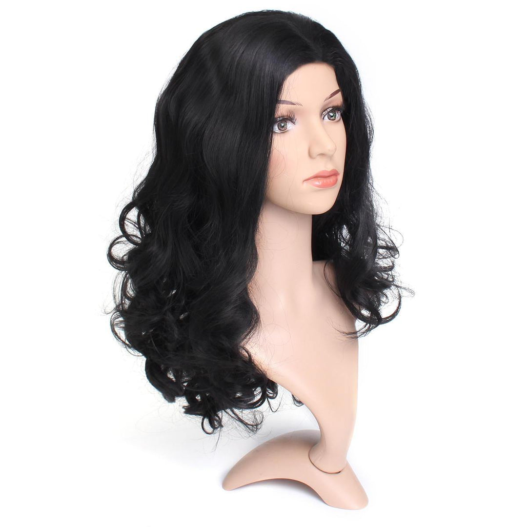 24'' Lady Wavy Full Lace Front Wig Plucked Fashion Black Hair - MRSLM