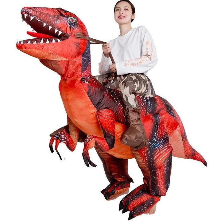 Halloween Carnival Costume Inflatable Dinosaur T-Rex Costume Jurassic World Park Blowup Dinosaur Cosplay Costume Toy - MRSLM