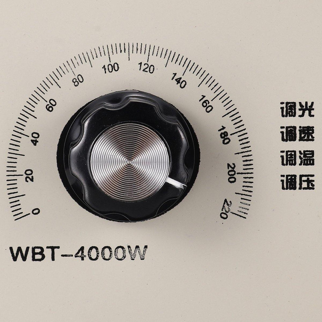 AC 0-220V 4000W Adjustable Voltage Speed Temperature Dimmer Controller For Thermostat Light Fan Motor Dimmer - MRSLM