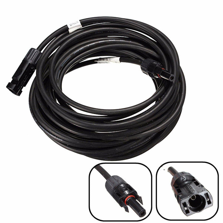 3inch/10inch/20inch/30inch/50inch/100inch 6MM2 Solar Extension Cable Wire with Male Female MC4 Connector - MRSLM