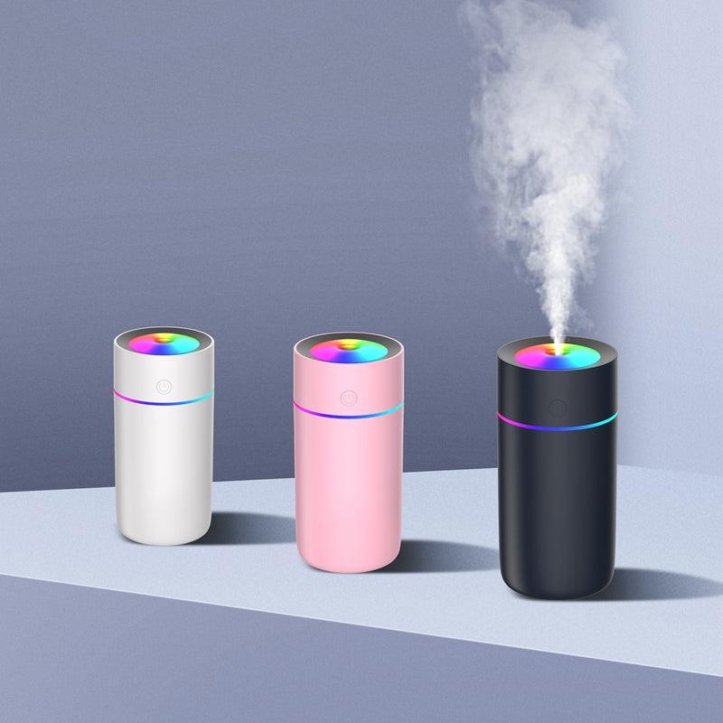 320ml Humidifier USB Ultrasonic Aroma Diffuser Mist Maker Fogger with Colorful Lights for Home Car Office - MRSLM