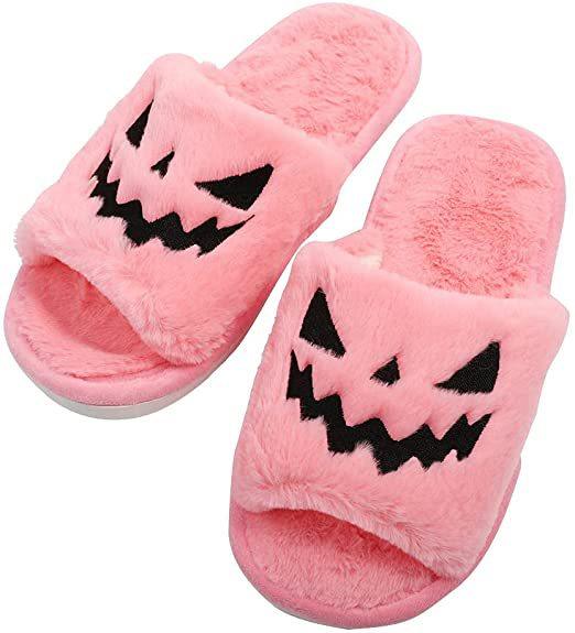 Halloween Women's Soft And Comfortable Plush Slippers Cosplay Shoes Furry Plush Slippers Kawaii Cute Shoes Home Slippers Halloween Dress Up Shoes - MRSLM