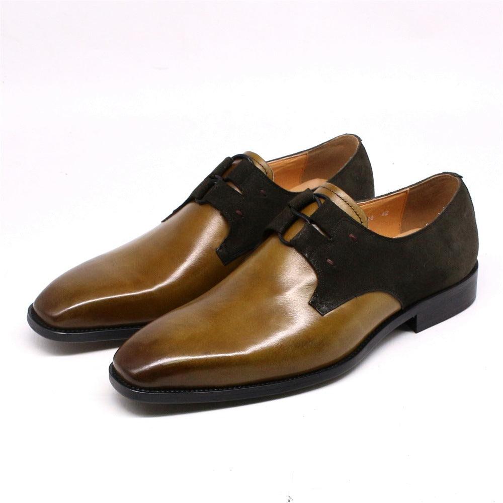 British Style Carved Leather Shoes Business Suit - MRSLM