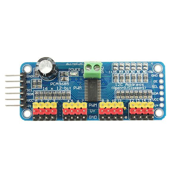 3Pcs PCA9685 16-Channel 12-bit PWM Servo Motor Driver I2C Module Geekcreit for Arduino - products that work with official Arduino boards - MRSLM