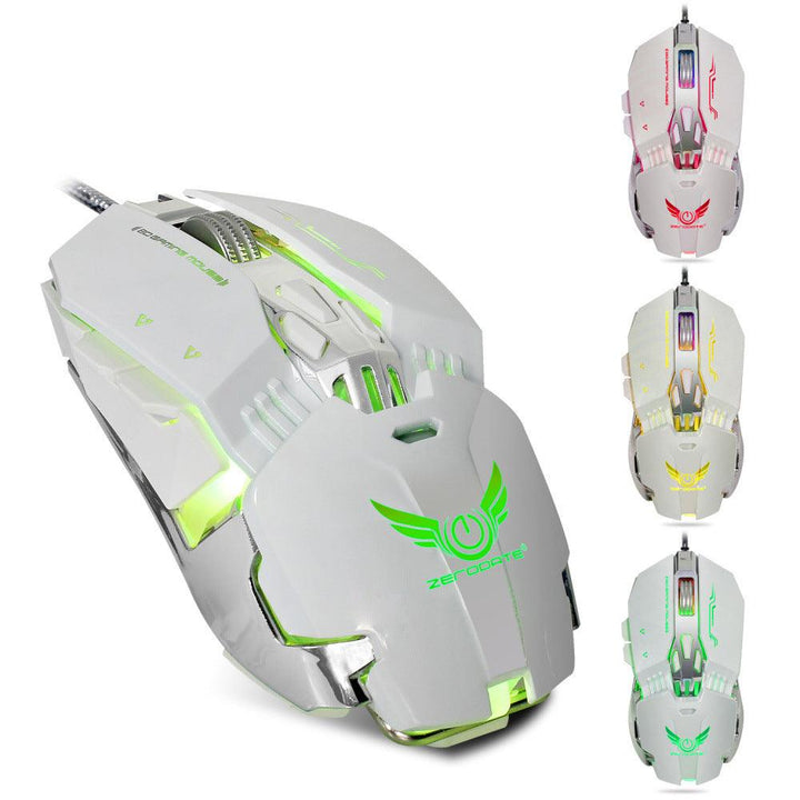 ZERODATE X800 Wired Gaming Mouse 3200DPI 8 Buttons Macro Programming Mechanical Mouse for Computer Laptop PC Gamer - MRSLM