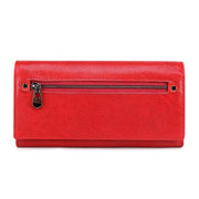 ladies genuine leather long wallet, view 4 - MRSLM