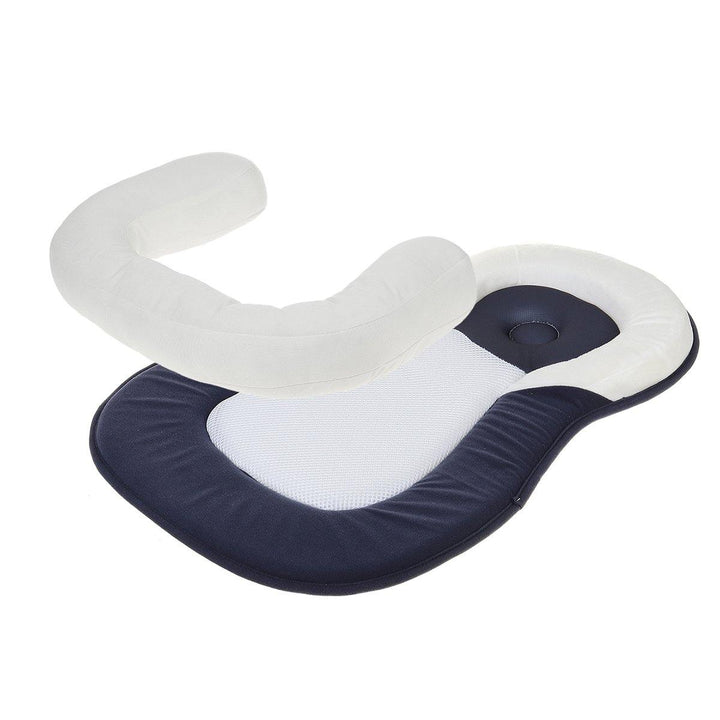Pillow Newborn Baby Infant Sleep Prevent Flat Head Shape Anti Roll Pillow for Newborn Infant Pillow - MRSLM