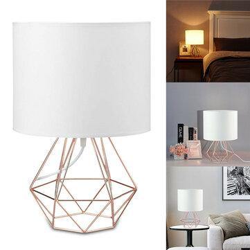 Hollowed Out Modern Livingroom Bedroom Bedside Table Lamp Desk Lamp With Shade - MRSLM