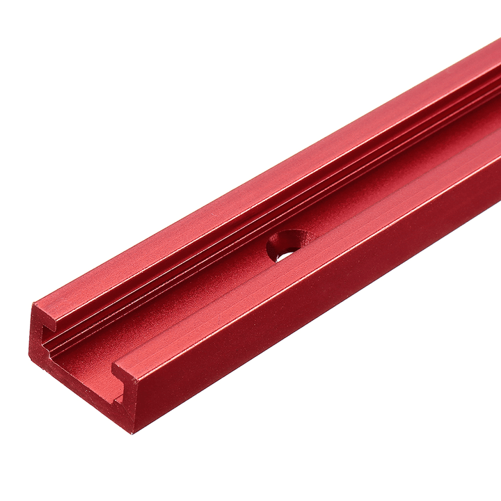 Red Aluminum Alloy 300-1220mm T-track T-slot Miter Track Jig T Screw Fixture Slot 19x9.5mm For Table Saw Router Table Woodworking Tool - MRSLM