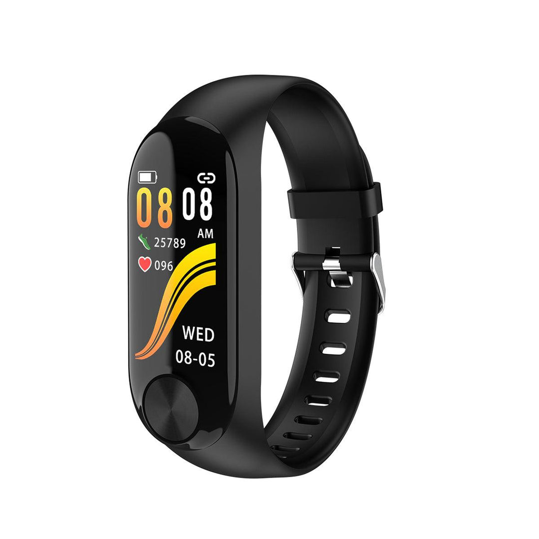 XANES Y10 0.96 IPS Color Screen IP67 Waterproof Smart Watch Heart Rate Monitor Message Push Sports Fitness Sports Bracelet (Black) - MRSLM