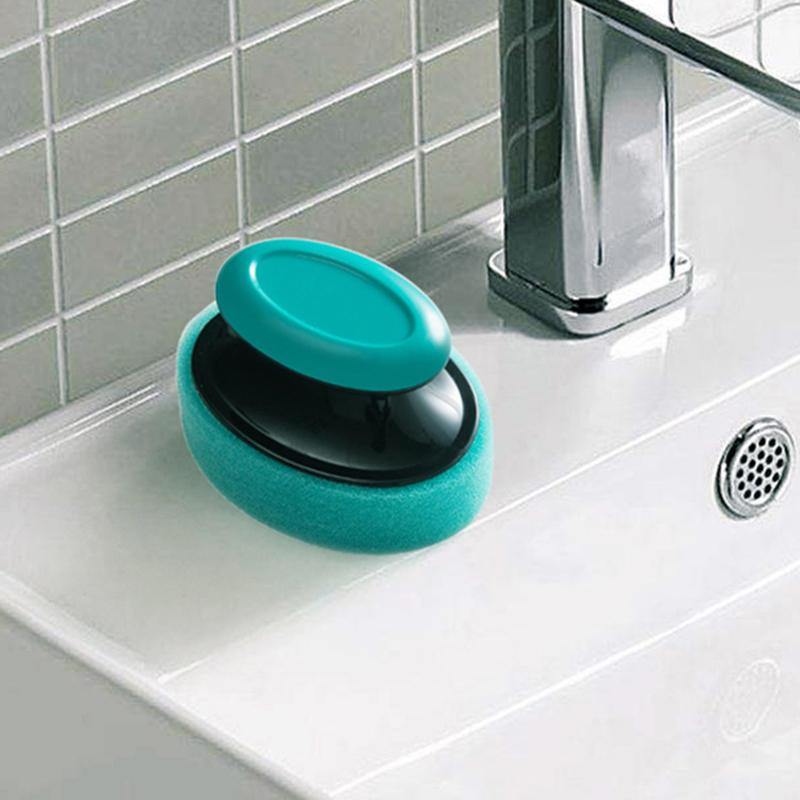 Green Table Brush Simple Large Wash Basin Bathroom Ceramic Tile Glass Bathtub Wall Floor Brush Cleaning Brushes - MRSLM