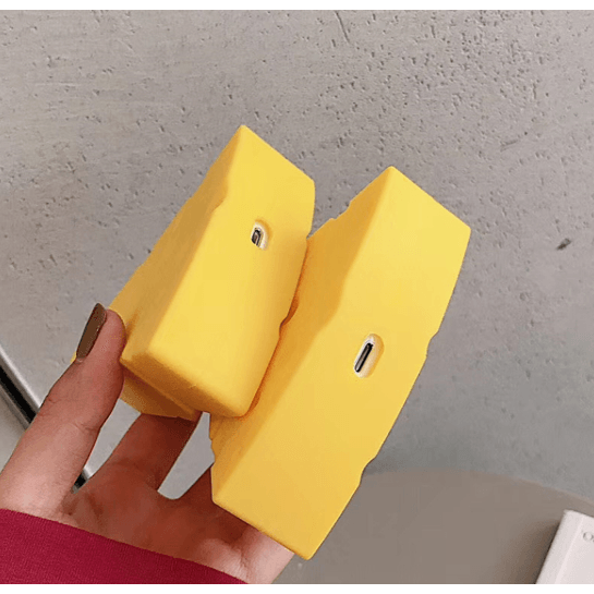 Stereo cheese and cheese airpods 1/2 generation wireless bluetooth silica gel cover pro3 generation earphone case protective cover - MRSLM