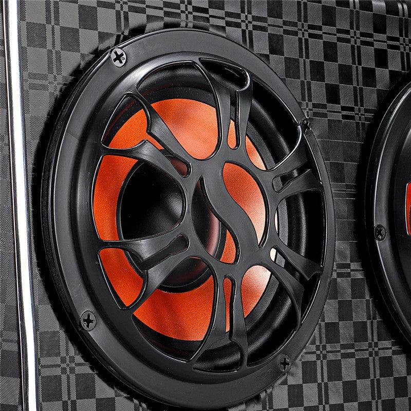 150W Wireless bluetooth Car Speaker Super Bass Subwoofer Surround Sound With Mic For 12V/24V/100-240 - MRSLM
