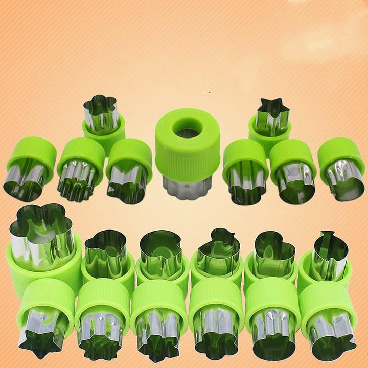 Vegetable Fruit Flowers Cartoon Cutter Mold Cake Cookie Biscuit Cutting Shape Tools - MRSLM