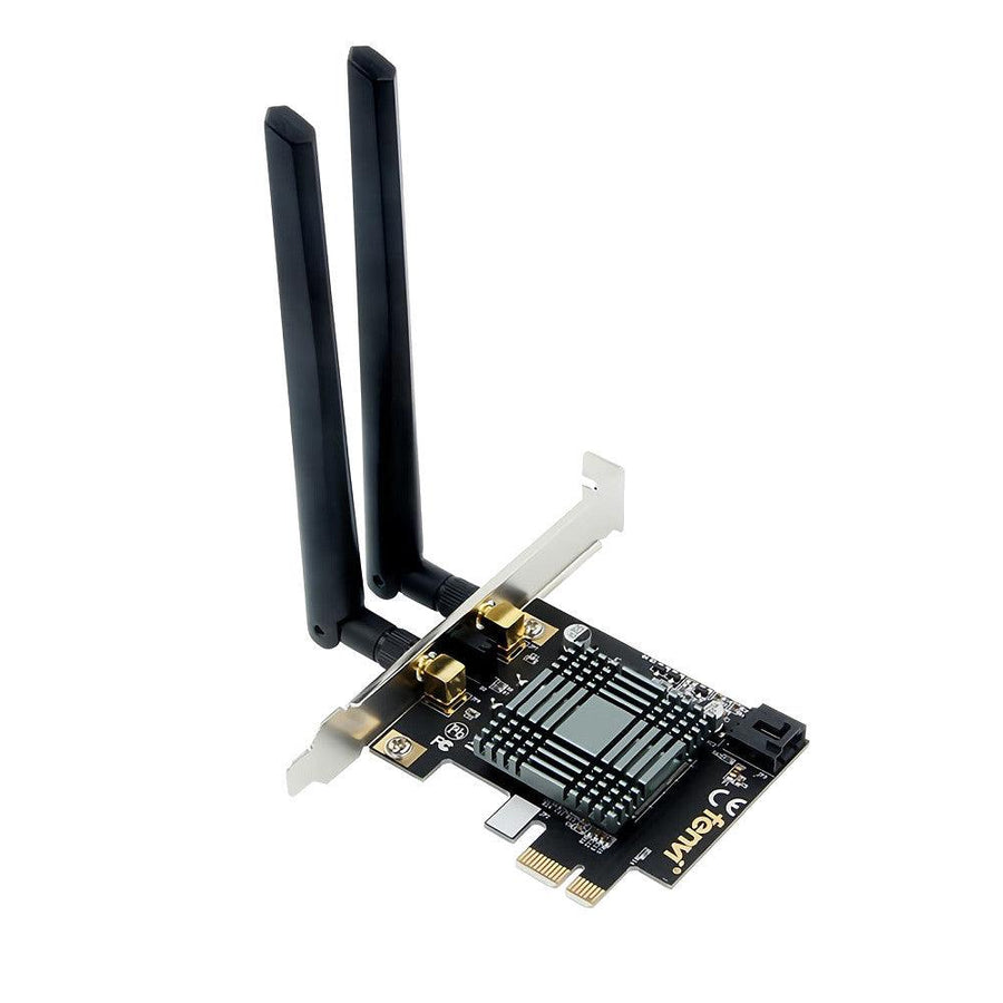 Dual Band 2100Mbps Desktop Wireless PCI-E WiFi 9260NGW bluetooth 5.0 Adapter 802.11ac 2.4G/5G MU-MIMO For Windows 10 6DB Antenna - MRSLM