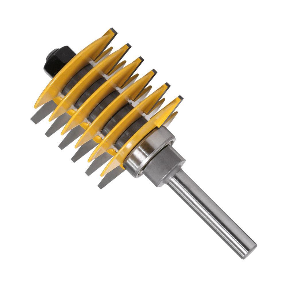 1/2 inch or 8mm or 12mm Shank Finger Glue Joint Router Bit Wood Chisel Milling Cutter with Bearing for Wood Tenon - MRSLM