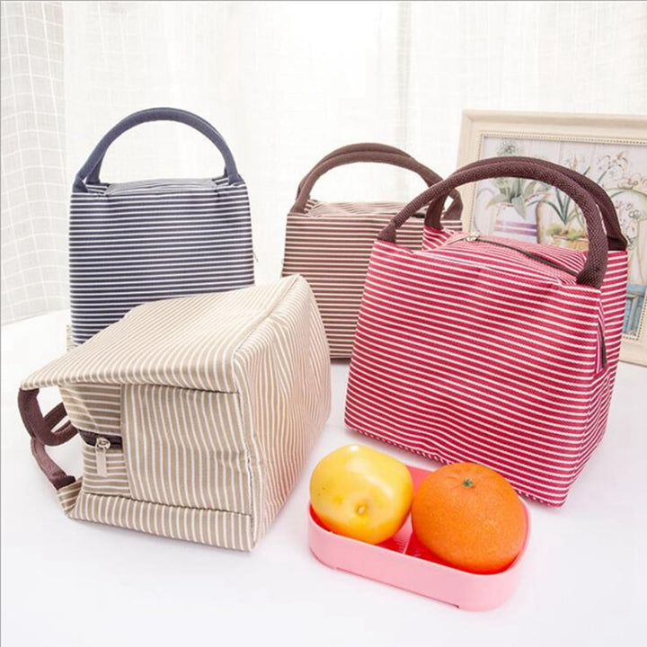Striped Lunch Bag