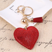 heart shaped crystal keychain, view 23 - MRSLM