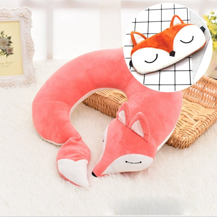 Lovely Fox Shaped Plush Travel Pillows