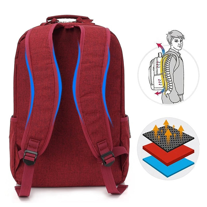 Rivet Detail Laptop Backpack