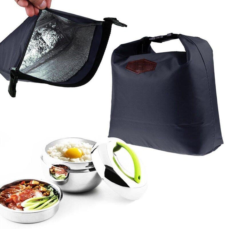 Useful Insulated Waterproof Nylon Lunch Bag