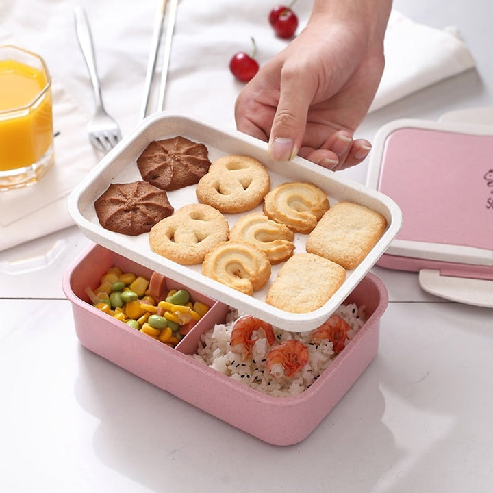 Portable Wheat Straw Lunch Box