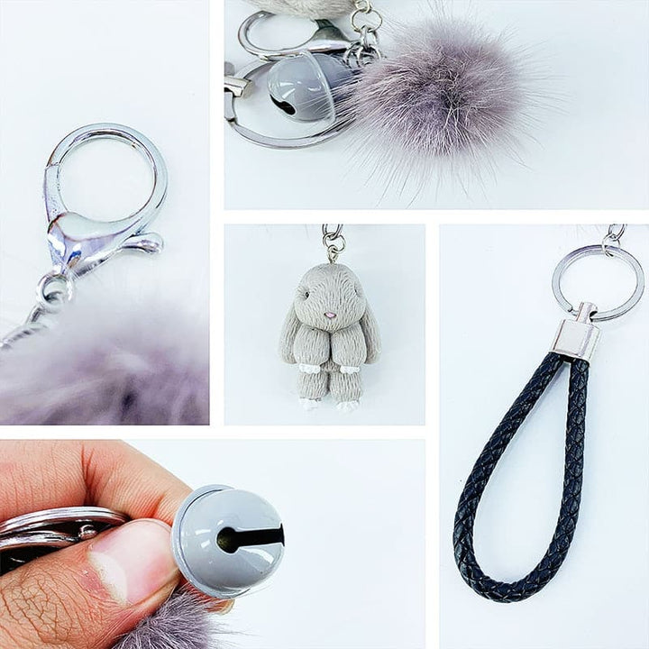 Cute Rabbit Fluffy Keychain