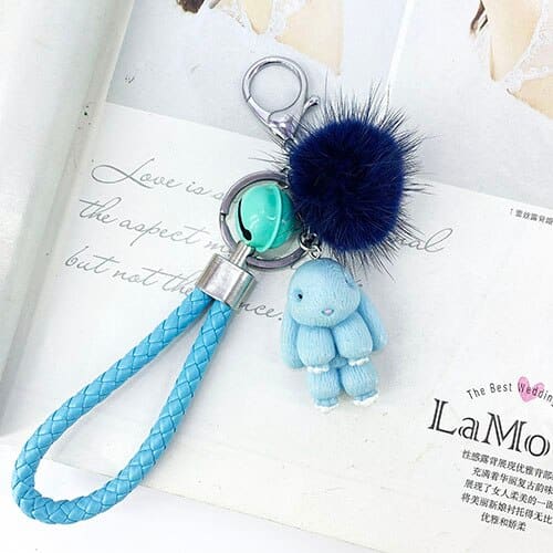 Cute Rabbit Fluffy Keychain