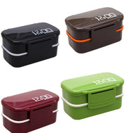 large capacity double layer plastic lunch box, view 8 - MRSLM