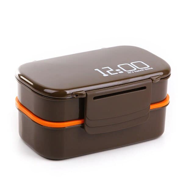 Large Capacity Double Layer Plastic Lunch Box