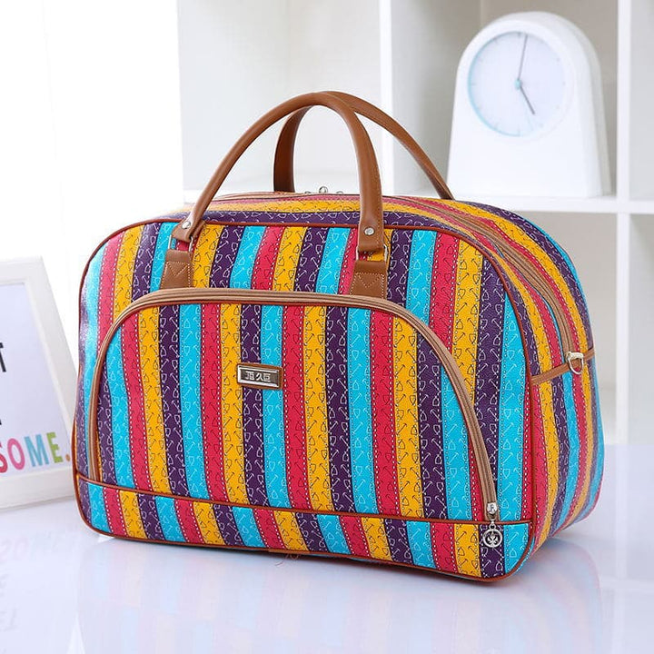 Striped Travel Bag