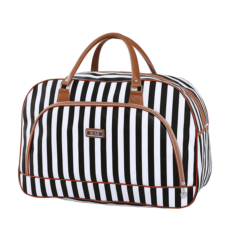 striped PU leather travel bag - MRSLM