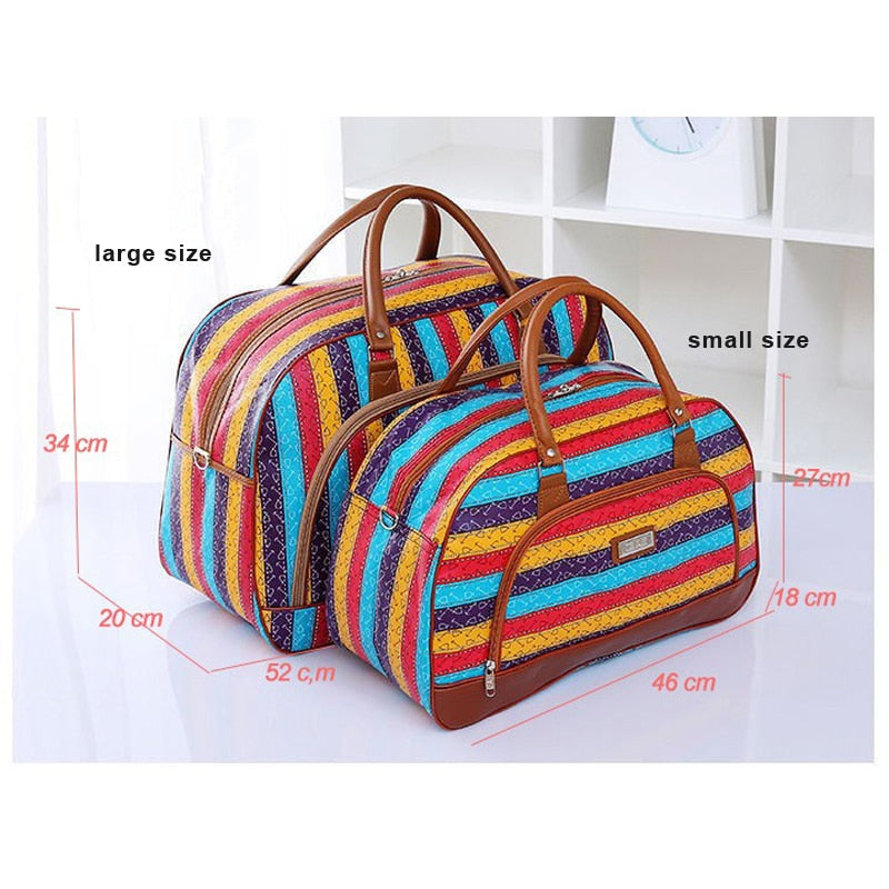 Striped Travel Bag