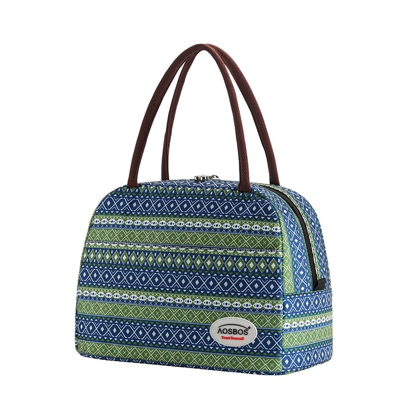 Kid's Striped Insulated Lunch Bag
