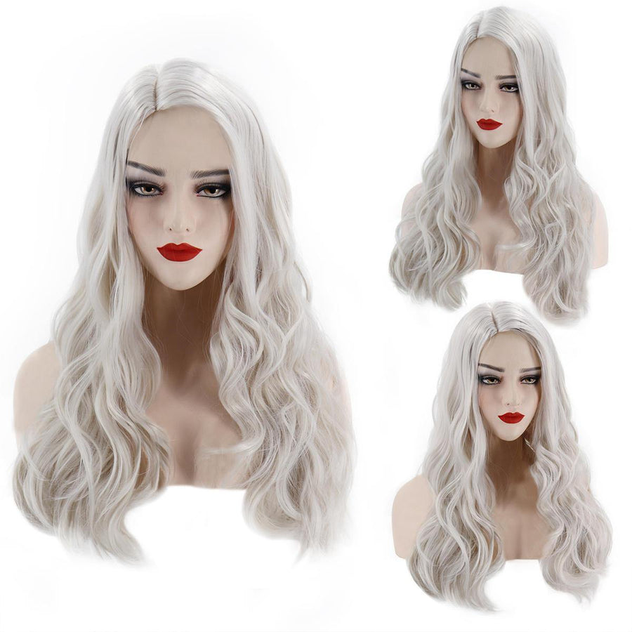 Long Body Wave Ombre Black Pink Rose Gold Light Blonde Brown Green Grey PurpleSynthetic Wig For Black Women Cosplay - MRSLM